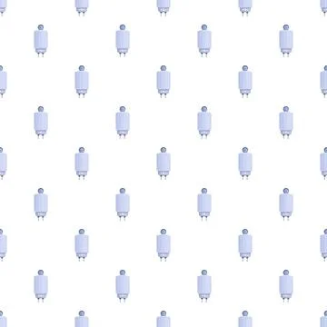 Electric boiler unit repeating across a white background Stock Illustration