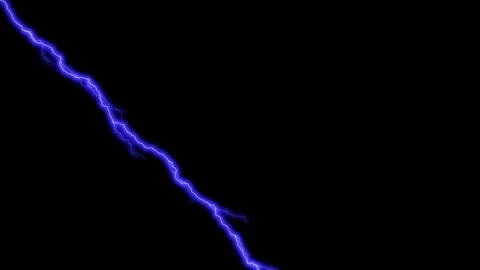 Electric Bolt Animation, Flashing Lightning Effect, Energy Surge Motion Graphic, Video stock 303196659