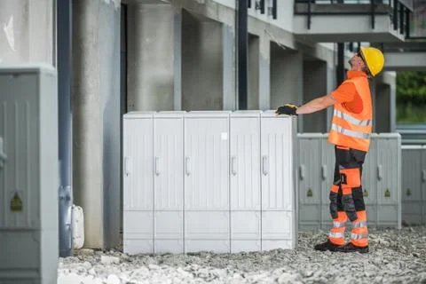 Electric Boxes Installation. Photos