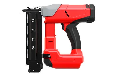 Electric Brad Nailer, 3D rendering Stock Illustration