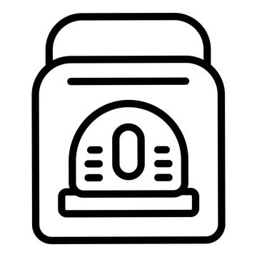 Electric bread machine icon outline vector. Cooking food Stock Illustration