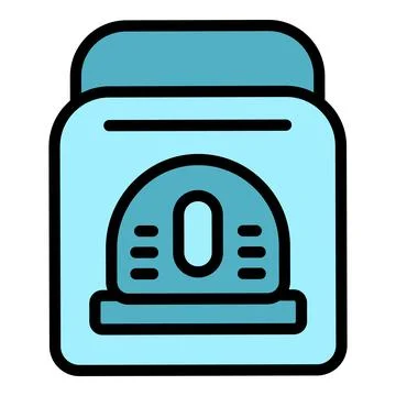 Electric bread machine icon vector flat Stock Illustration