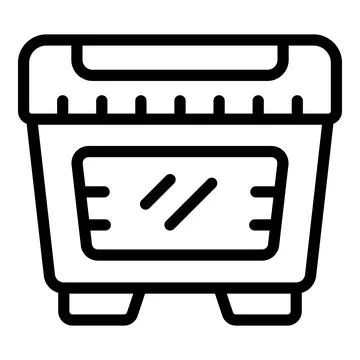 Electric bread maker icon outline vector. Automation kitchenware Stockillustratie