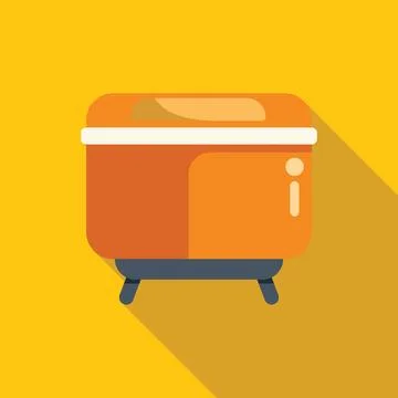 Electric bread maker toasting slices of bread for breakfast Stock Illustration