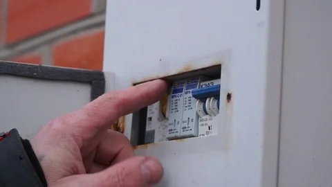 Electric Breaker Stock Footage 81783686