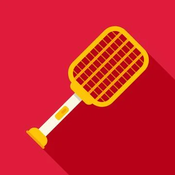 Electric bug zapper racket controlling flying insect pest Stock Illustration