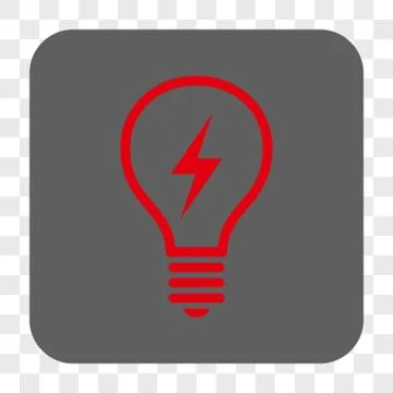 Electric Bulb Interface Toolbar Button Stock Illustration