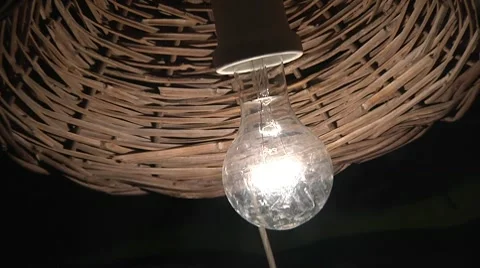 Electric bulb lamp. Stock Footage 8996034