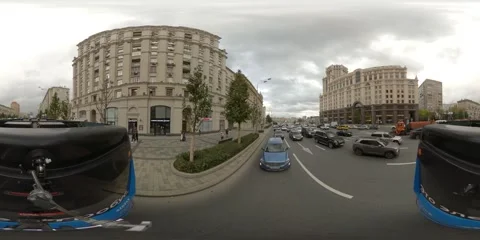 Electric bus in Moscow. Stock Footage 246973670