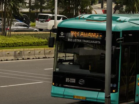 Electric bus Stock Photos