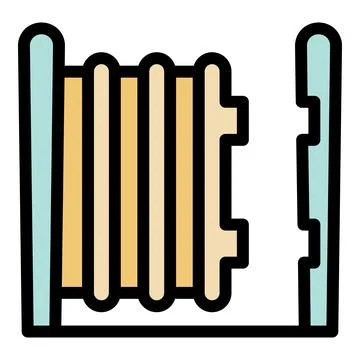 Electric cable drum rotating on a metal frame Stock Illustration