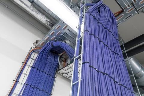 Electric cable duct Stock Photos