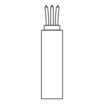 Electric cable icon . Stock Illustration