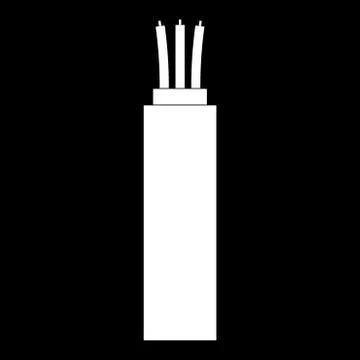 Electric cable icon . Stock Illustration
