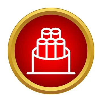 Electric cable icon symbolizing power and data connection Stock Illustration