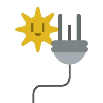 Electric cable plug energy icon Stock Illustration