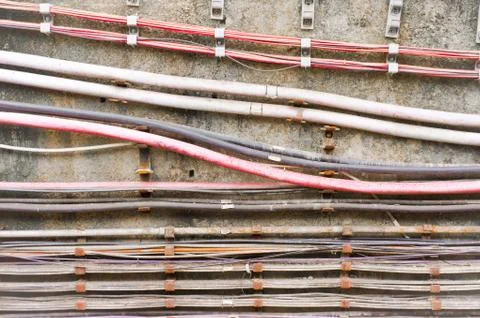 Electric cables Stock Photos