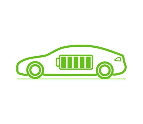 Electric car 1 Stock Illustration