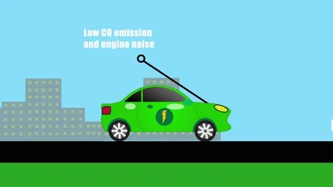 Electric Car Benefit Stock Footage 148593840