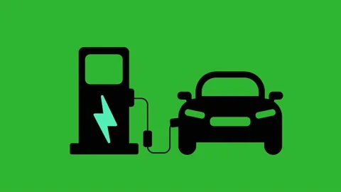 Electric car in charge. Auto engineer Ecological car connected. Stock Footage 202054249