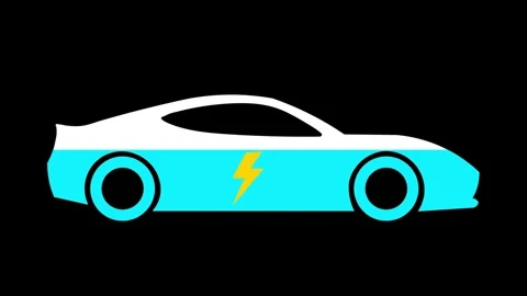 Electric Car Charger Fuel Loading Icon Animation 4K Stock Footage 335533871