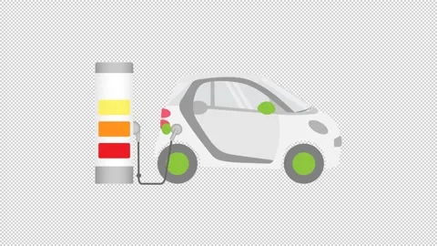 Electric car charging animation 動画素材 146691561