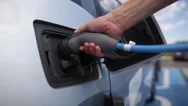 Electric Car Charging Stock Footage
