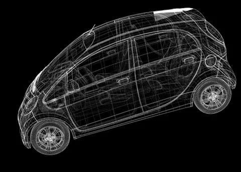 Electric car charging Stock Illustration