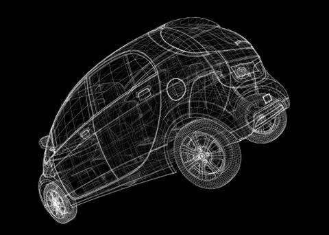 Electric car charging Stock Illustration