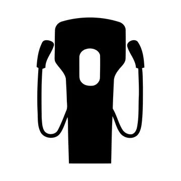 Electric car charging plug icon Stock Illustration