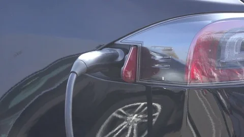 Electric Car, Close Up Stockbeeldmateriaal 71472969