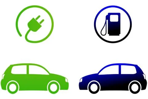 Electric car concept Stock Illustration