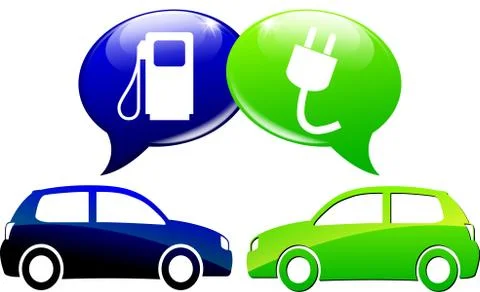 Electric car concept Stock Illustration