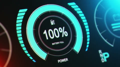 Electric car dashboard Stock Footage 234872768