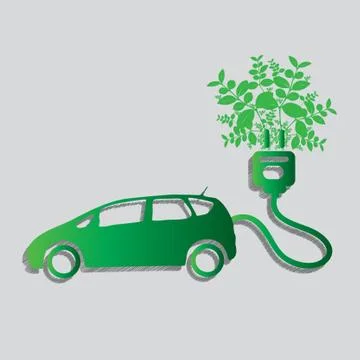 Electric car design Stock Illustration