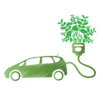 Electric car design Stock Illustration