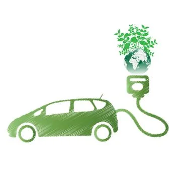 Electric car design Stock Illustration