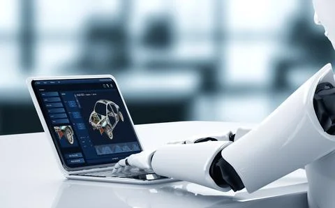 Electric car design software on computer screen show simulation blueprint snugly Stock Illustration