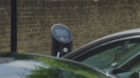 Electric Car (EV) Charging Points Stock Footage 93209163