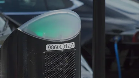 Electric Car (EV) Charging Points Stock Footage 93209204