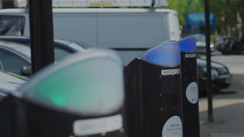Electric Car (EV) Charging Points Stock Footage 93209279