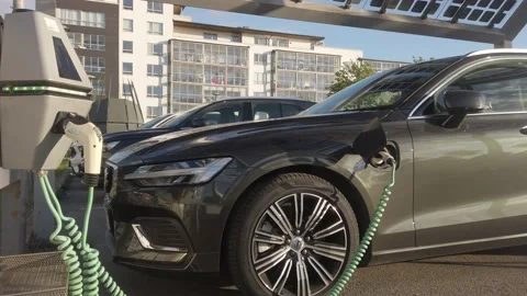 Electric Car Stock Footage 130823655