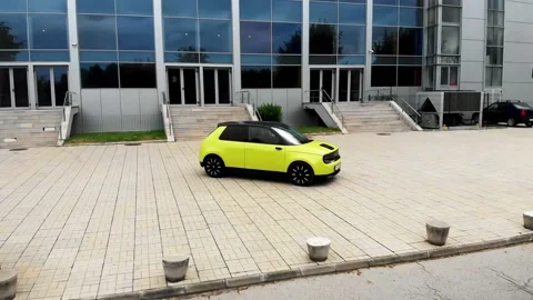 Electric car Honda e Stock Footage 167163745