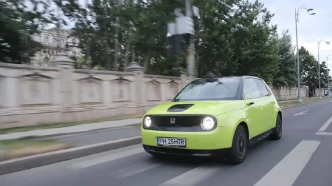 Electric car Honda e Stock Footage 167163752