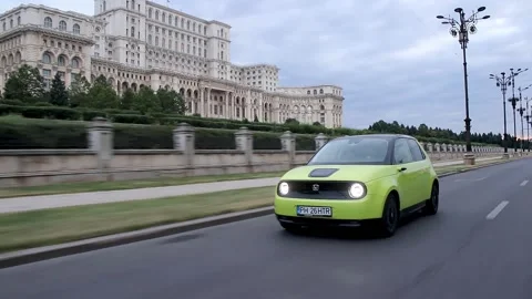 Electric car Honda e Stock Footage 167163753