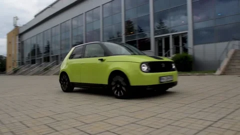 Electric car Honda e Stock Footage 167163764