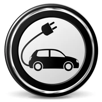 Electric car icon Stock Illustration