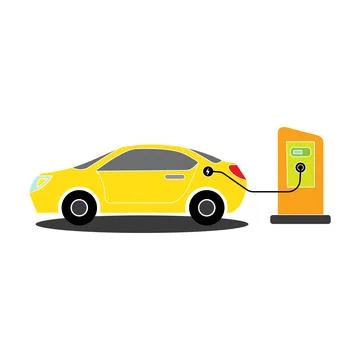 Electric car icon. Illustrazione stock