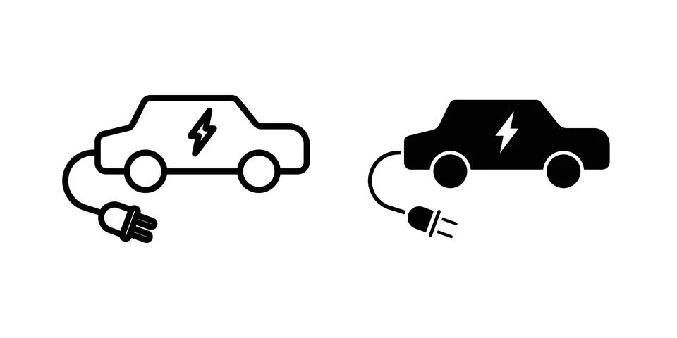 Electric Car icon vector design illustrations Stock Illustration