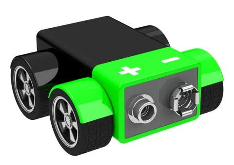 The electric car Stock Illustration